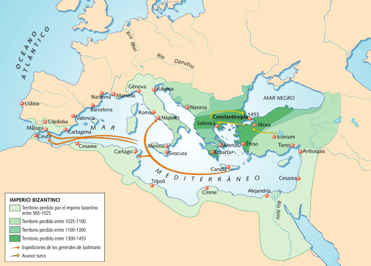 Expansion Territorial del Imperio Bizantino – MÁS SOCIALES